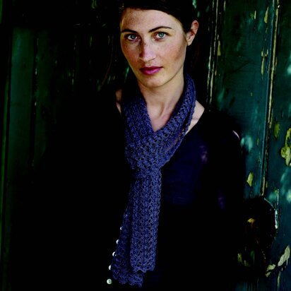 Trinny Scarf in Rowan Fine Lace  - Downloadable PDF