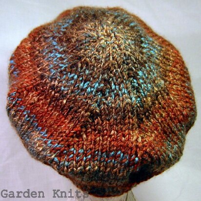 Le Weekend Beret Beanie Hat - knitting pattern