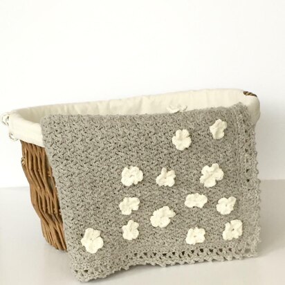 Flower Basket Baby Blanket