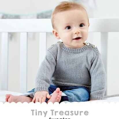 Free Sweater Knitting Pattern 2 Row Textured Stripe Pullover for Children