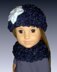 Knitting Pattern. Fits 18 inch, American Girl, Hat and Neck Warmer 102