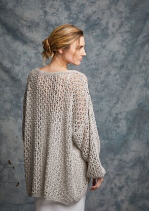 Chard Sweater in Rowan Creative Linen - ZB298-00009-UK - Downloadable PDF