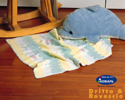 Jacquard Blanket in Adriafil Dolcezza Baby - Downloadable PDF