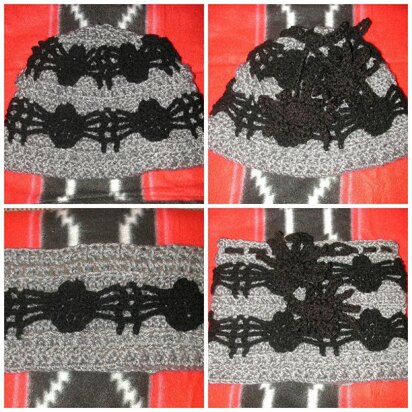 Spider Beanie, Earwarmer, Cowl