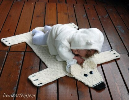 Baby Blanket Polar Bear Rug ( Mat ) Number 2