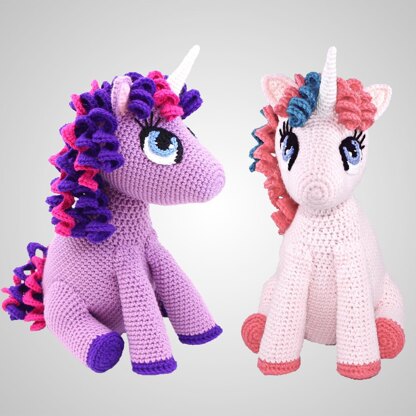 Stuffed Amigurumi Unicorn Toy