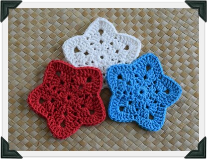 Granny Star Coaster N Motif