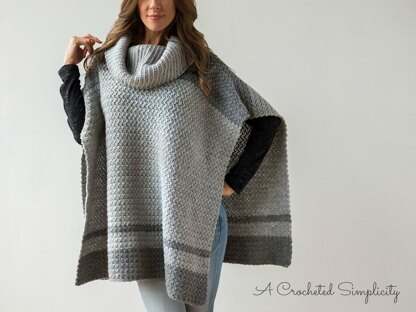 Emelyn Cowl Neck Poncho