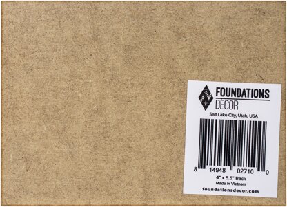 Foundations Decor Magnetic Shadow Box Board Blank 4"X5.5" 6/Pkg - Bottom Position
