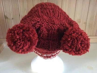 Two bobble beanie © Seashells Designs