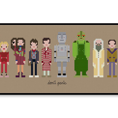 Hitchhiker's Guide BBC - PDF Cross Stitch Pattern