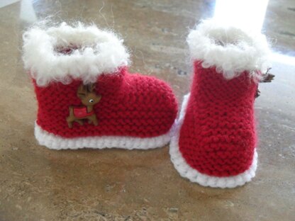 Baby Santa Booties