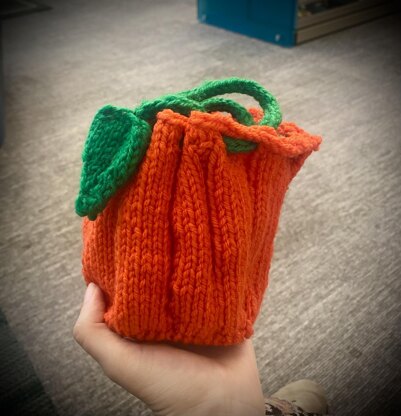 Flat Bottom Pumpkin bag