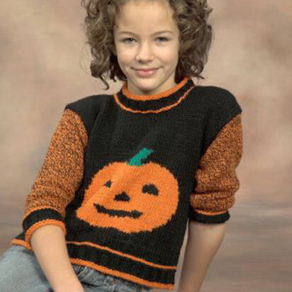 Pumpkin Sweater in Plymouth Encore Worsted - F466