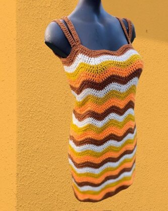 Ripple Crochet Dress