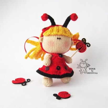 Pebble Doll Ladybug