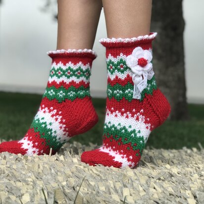 Christmas ankle socks