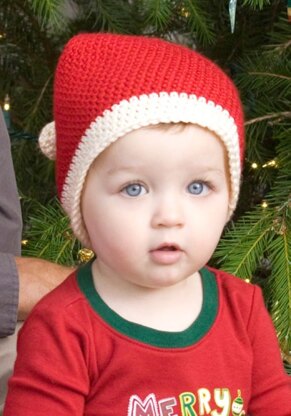 Toddler Santa Hat in Red Heart Soft Solids - LW2321