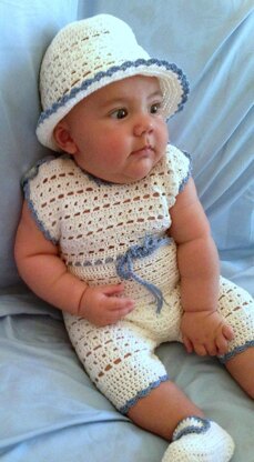 Crochet romper for online baby boy