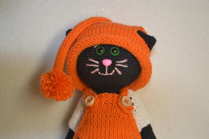 Amigurumi black cat Lucky