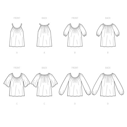 McCall's Misses' Tops M8256 - Sewing Pattern