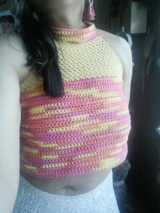 Crochet Halter Top Pattern Beginner Crochet Pattern For Summer Crochet Cropped Top Pattern Easy Crochet Pattern Tank Top Sleeveless Pattern