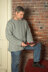 Unixex’s Slip Stitch Pullover in Plymouth Yarn De Aire - 2259 - PDF