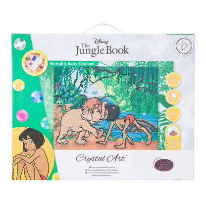 Crystal Art Jungle Book Friends Framed Portrait Diamond Painting Kit