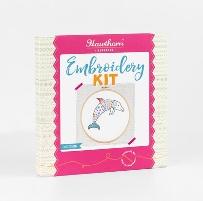 Hawthorn Handmade Dolphin Embroidery Kit