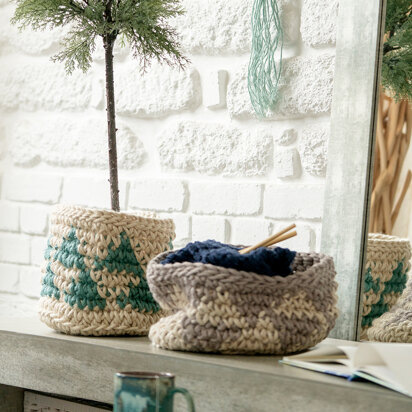 Volano Basket in Hoooked Jute - Downloadable PDF