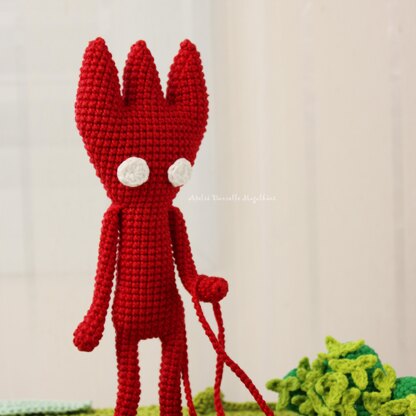 Three-Horned Yarn Spirit – Crochet Fanart Pattern (Digital PDF)