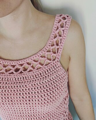 Aestas Top Crochet pattern by Hooked by Anna