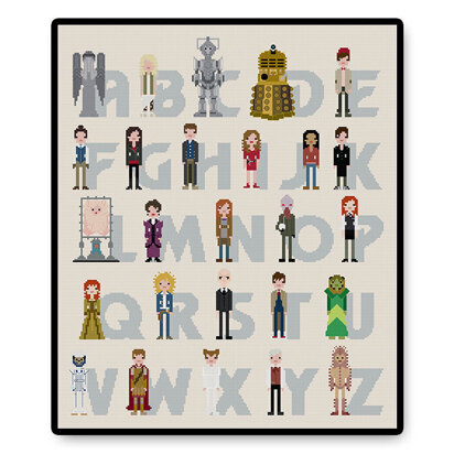 Doctor Who Alphabet - PDF Cross Stitch Pattern