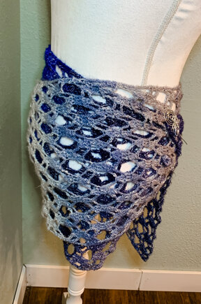 City Lace Cowl Long Wrap #4