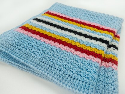 Winter Wonderland Wattle Stitch Crochet Blanket