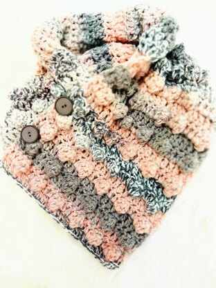 Bubbles collar scarf