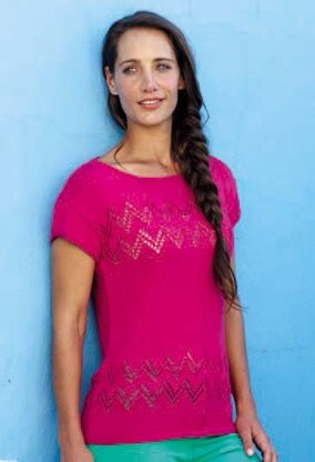 3/4 and Short Sleeved Tops in Hayfield Fiesta DK - 7950 - Downloadable PDF