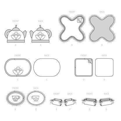 Simplicity Tabletop Accessories S9573 - Paper Pattern, Size OS (One Size Only)