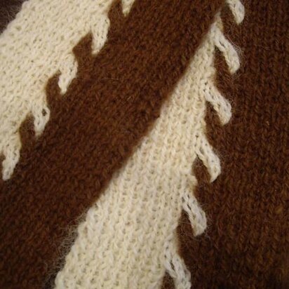 Sweet Symmetry - Alpaca Cable Scarf