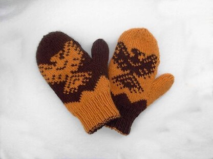 Rising Eagle M&#0243;:qw Double Knit Mittens
