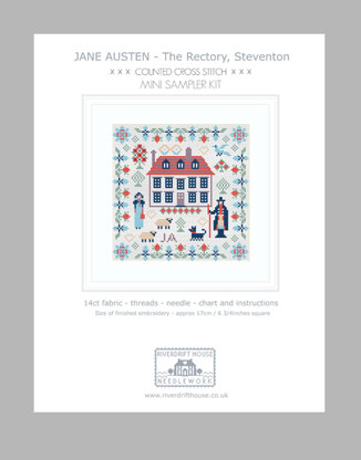 Riverdrift House Jane Austen Mini Sampler Cross Stitch Kit