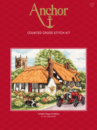 Anchor Village of Welford Cross Stitch Kit - 31cm x 25cm