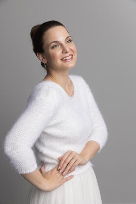 Cozy knit sweater 3/4 sleeve