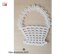 Crocheted white basket 2