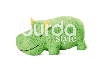 Burda Style Stuffed Hippo or Rhino B6560 - Paper Pattern, Size One Size
