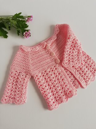 Jane Crochet Baby Cardigan