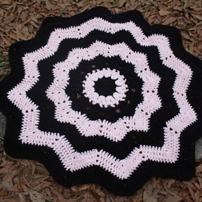 Sugar and Spice Round Ripple Afghan