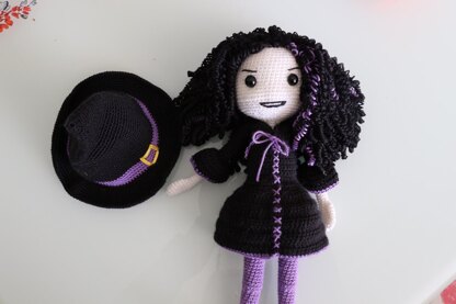 Dark Witch Halloween Doll