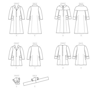 McCall's Girls' and Boys' Costume Coats with Mask M8227 - Paper Pattern, Size 7-8-10-12-14