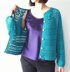 Irene - floral lace yoke cardigan